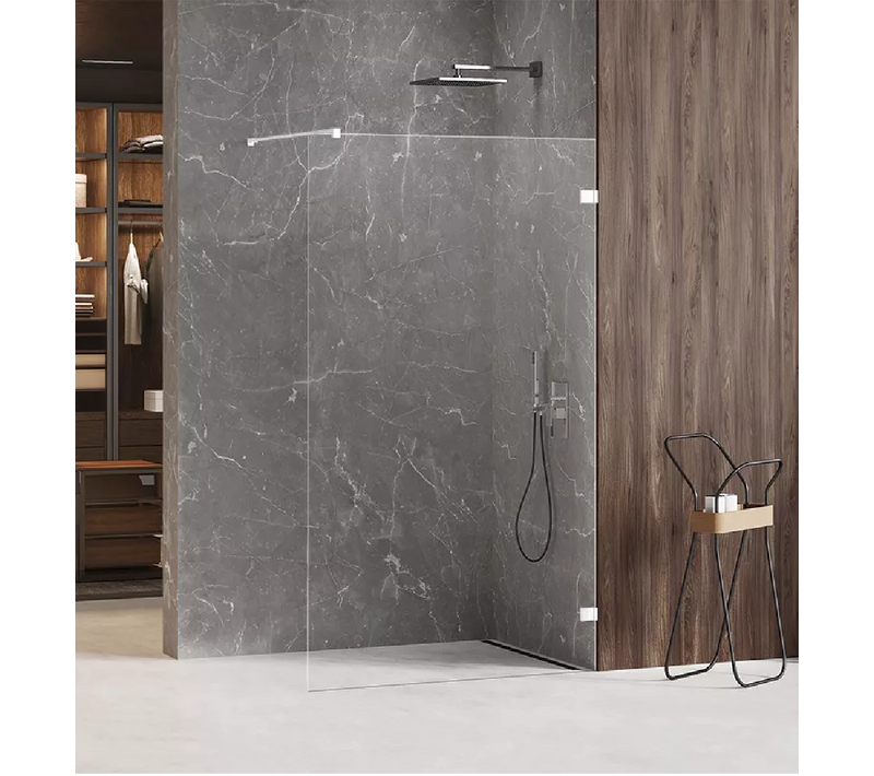Paroi De Douche à L'italienne Blanche 120 Cm Santorini White