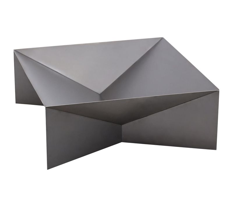 Brasero En Acier Pieds Géométriques 60 Cm