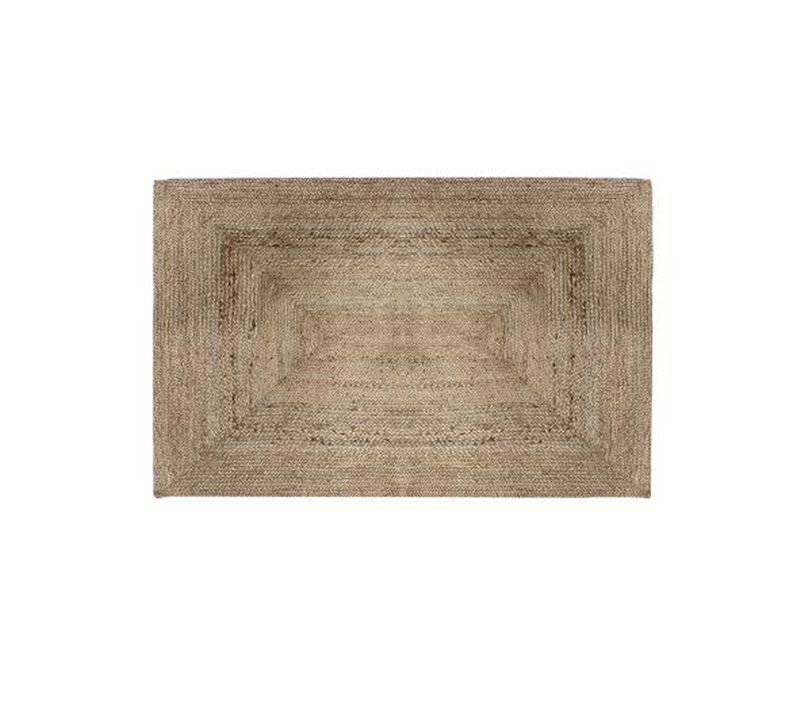 Tapis En Jute Coloris Naturel - L. 170 X L. 120 Cm