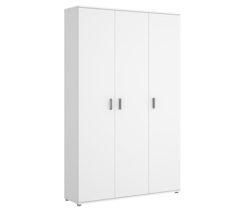 Armoire 3 Portes buanderie, garage Coloris Blanc - Longueur 116 X Profondeur 35 X Hauteur 190 Cm