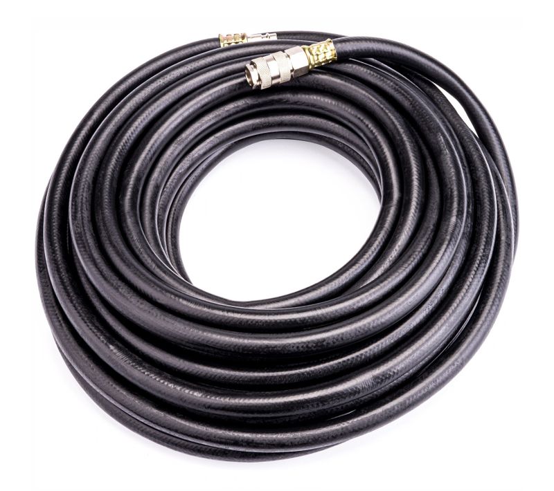 Tuyau Pneumatique D'air Comprimé 20 Bar 10 X 17 Mm Raccord 3/8" 15 Mètres