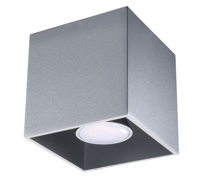 Plafonnier Quad 1 Gris