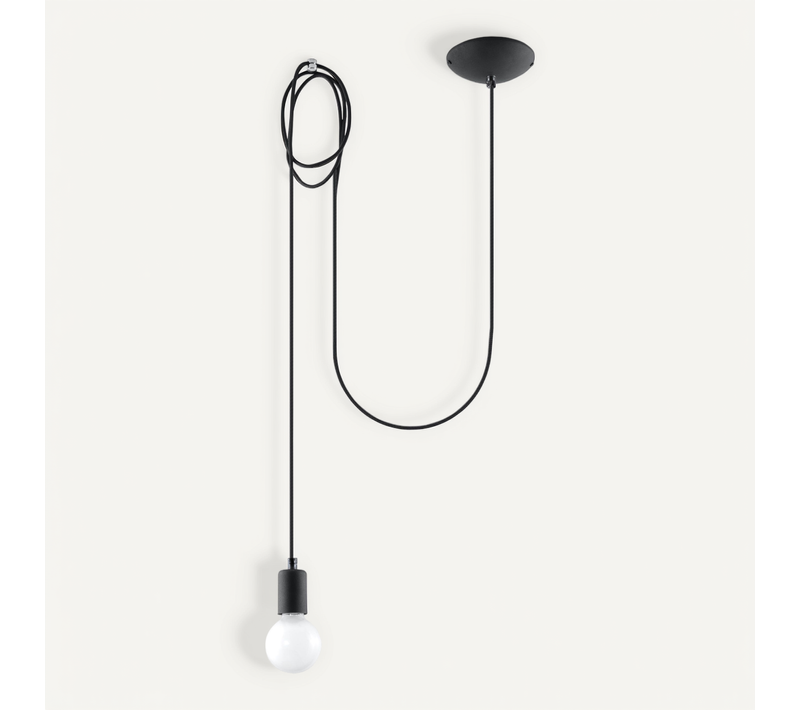 Lampe Suspendue Edison 1 Noir