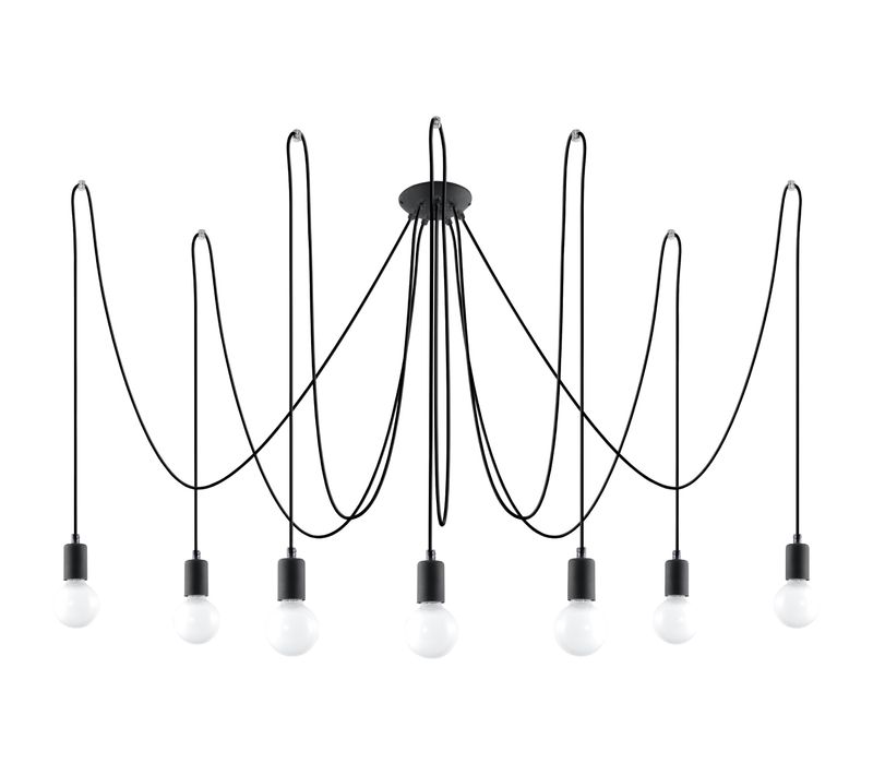 Lustre Edison 7 Noir