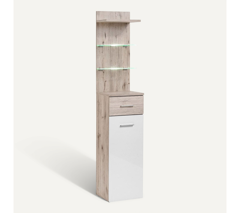 Colonne 2 Niveaux En Bois "gustavo" 200cm Naturel