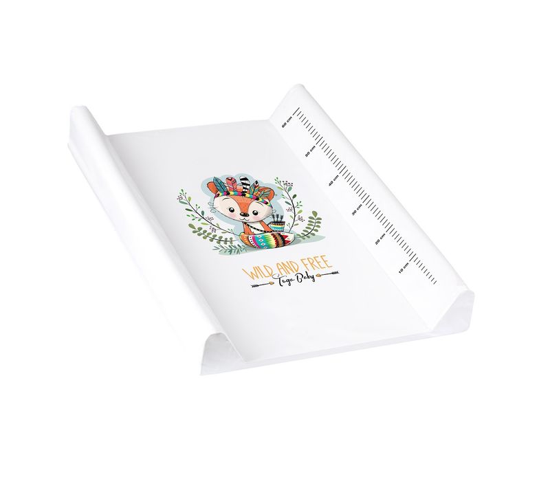 Matelas Plan à Langer Luxe Pour Bébé 48,5 X 70 Cm Blanc Renard