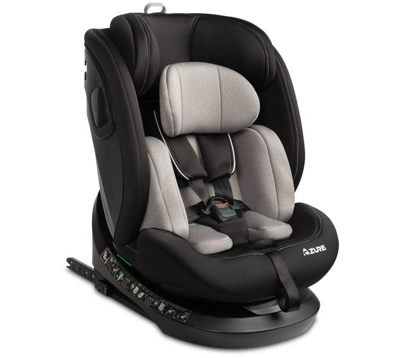 Azure Siège-auto 360° I-size évolutif 40-150 Cm Isofix Top Tether Gris