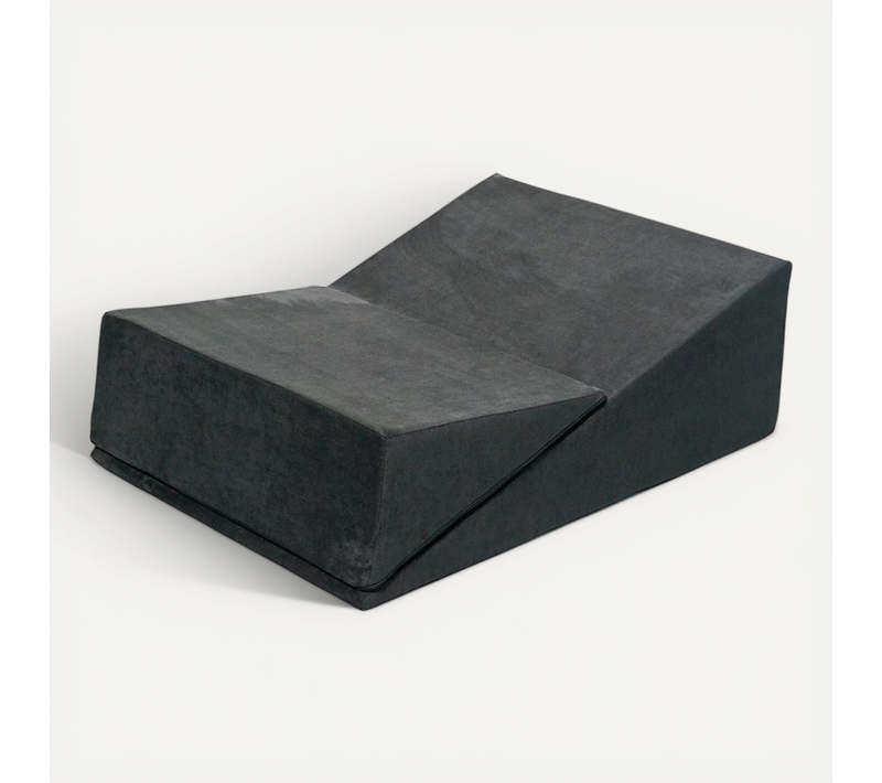 Fauteuil Chaise Longue Canapé Intime Relaxant Rabattable De Forme Triangulaire Gris