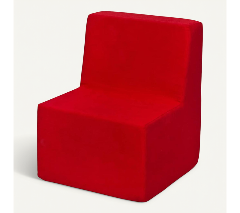 Chaise Fauteuil Pouf Pour Chambre D'enfant Rouge