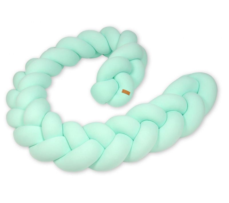 Protection Tressée Pour Lit Bébé Menthe