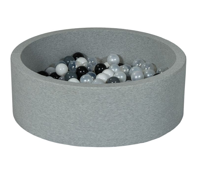 Piscine à Balles Aire De Jeu + 150 Balles Noir, Blanc, Perle, Transparent, Gris