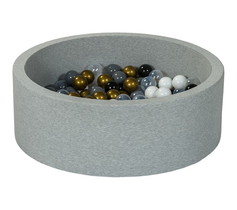 Piscine à Balles Aire De Jeu + 150 Balles Noir, Blanc, Transparent, Or, Gris