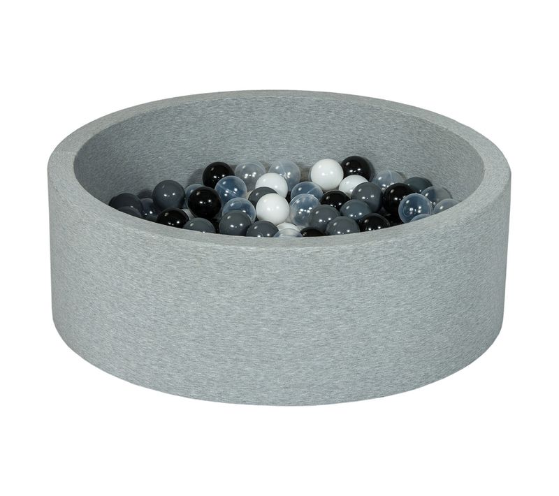Piscine à Balles Aire De Jeu + 150 Balles Noir, Blanc, Transparent, Gris