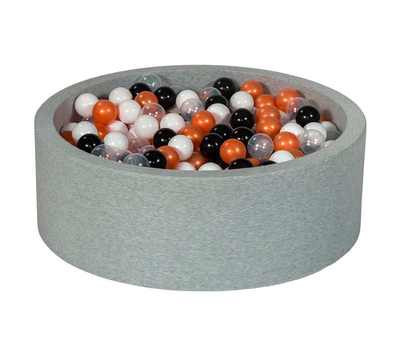 Piscine à Balles Aire De Jeu + 450 Balles Noir, Blanc, Transparent, Orange