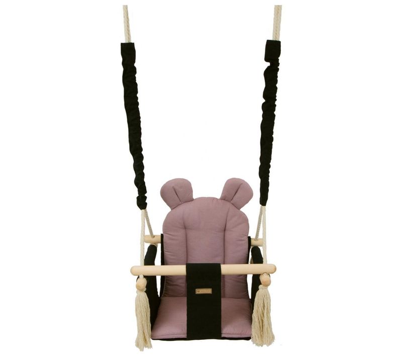 Balançoire Bascule Confortable Pour Enfants En Bois Coton Terrasse Jardin Maison
