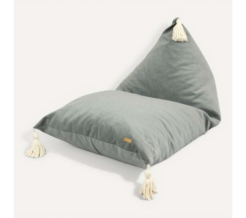 Pouf Junior Confortable En Gris Pour Enfants