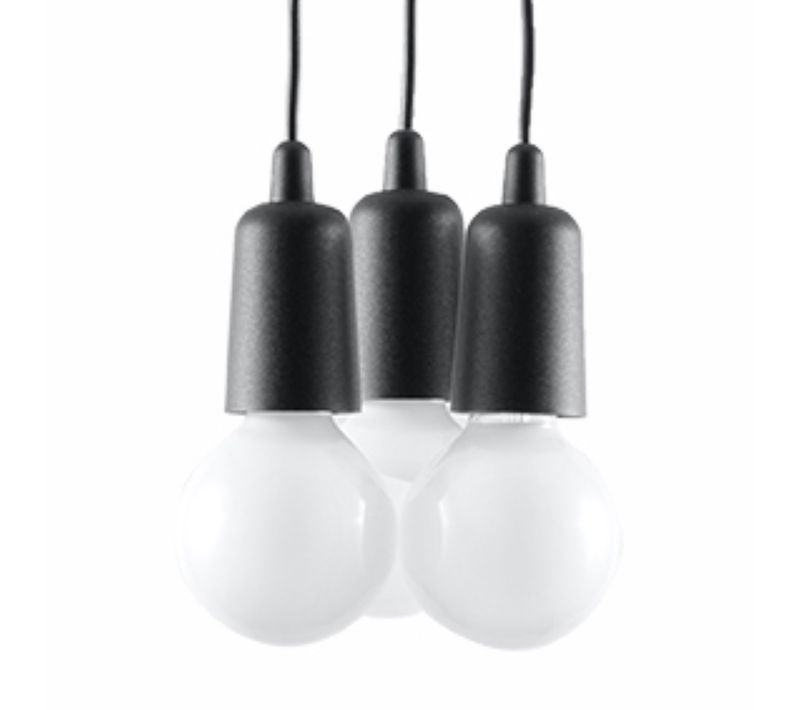 Lampe Pendante Diego 3 Noir
