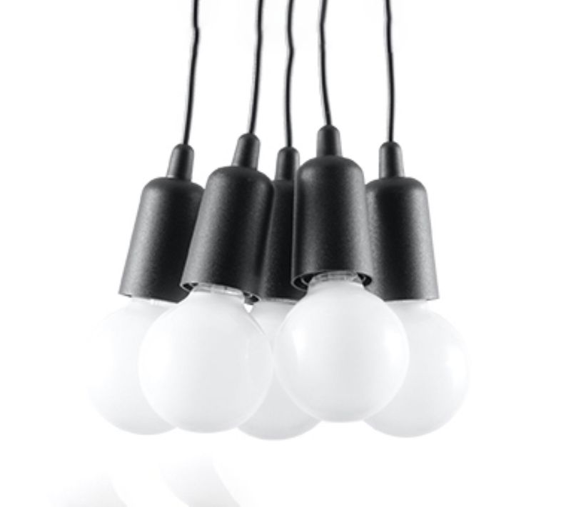 Lampe Pendante Diego 5 Noir