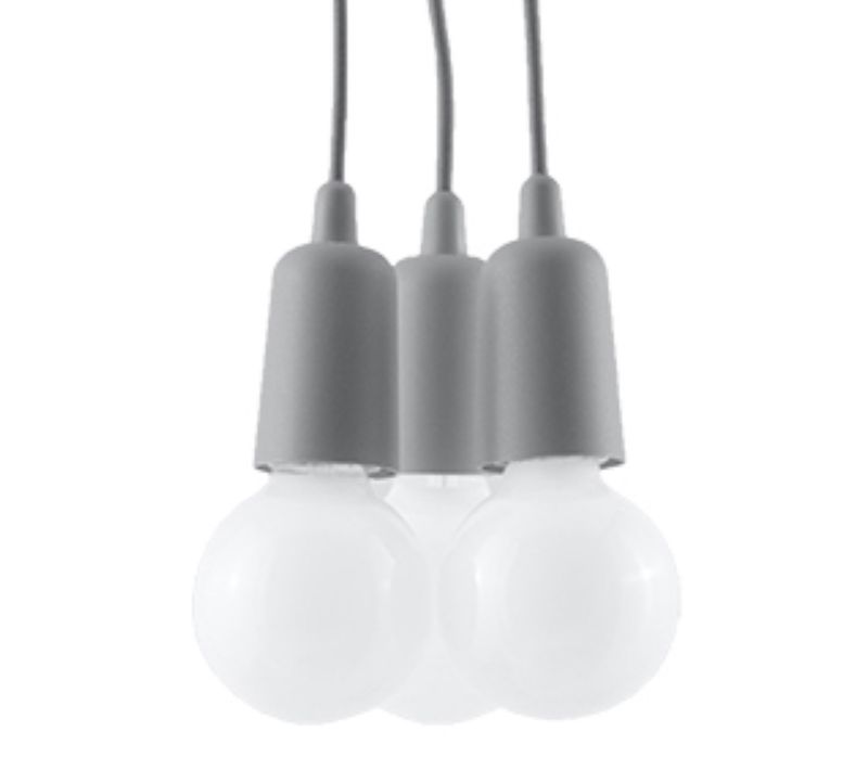 Lampe Pendante Diego 3 Gris