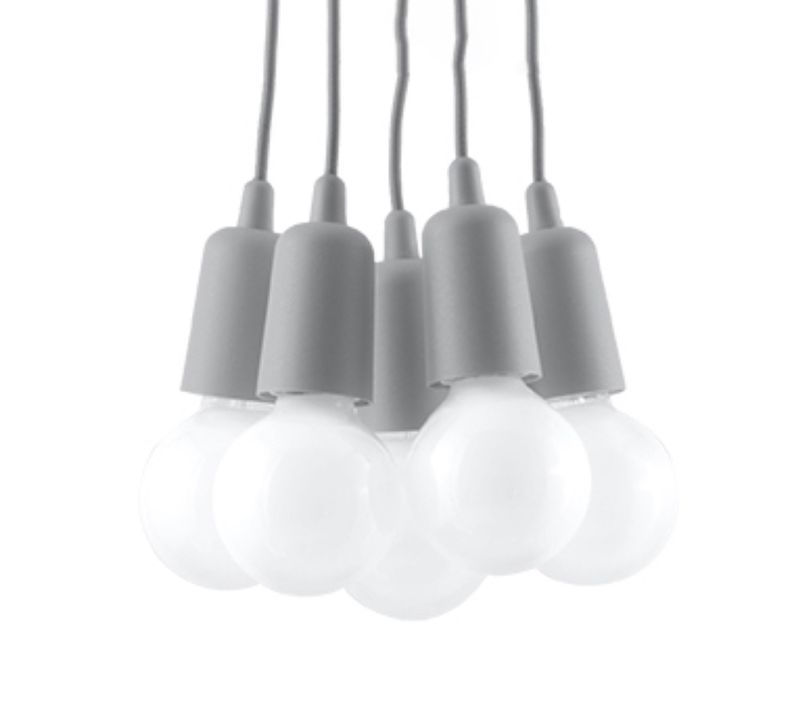 Lampe Suspendue Diego 5 Gris