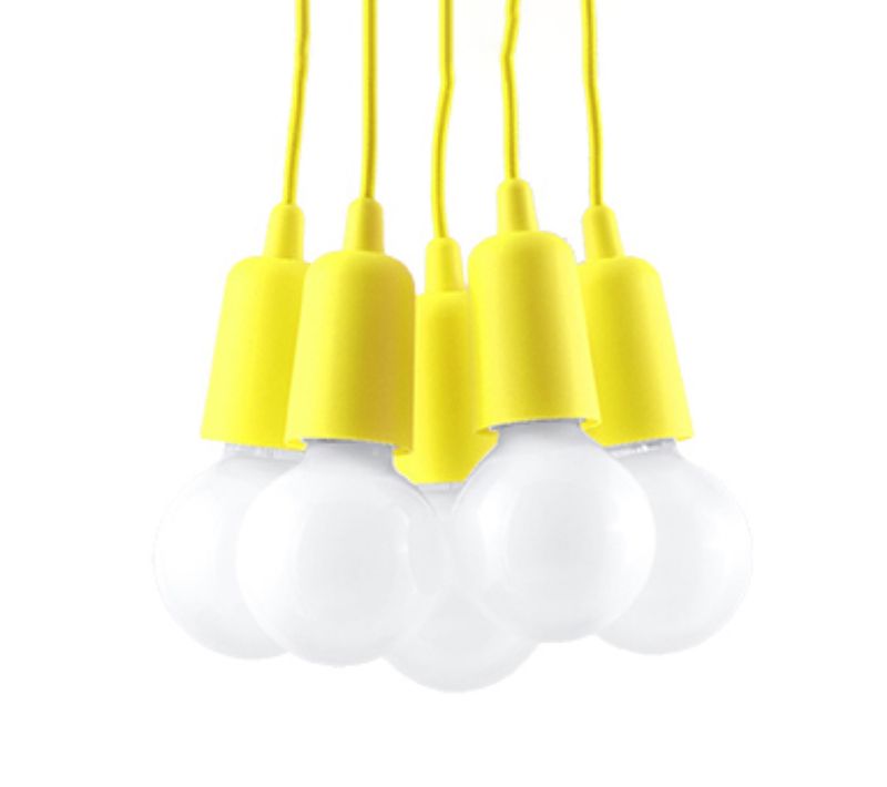 Lampe Pendante Diego 5 Jaune
