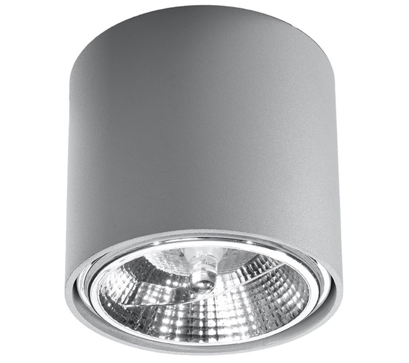 Plafonnier Tiube Gris
