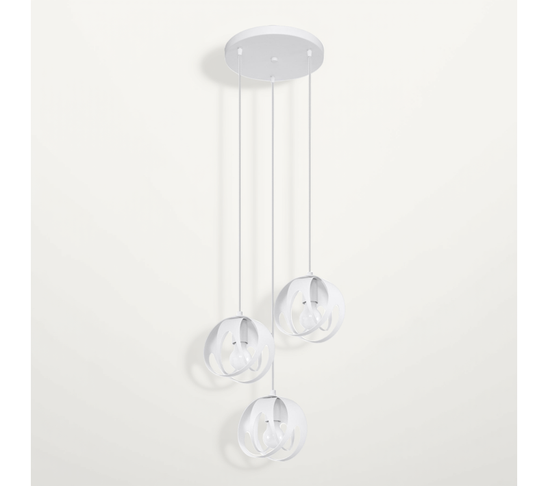 Lampe Pendante Tulos 3p Blanc