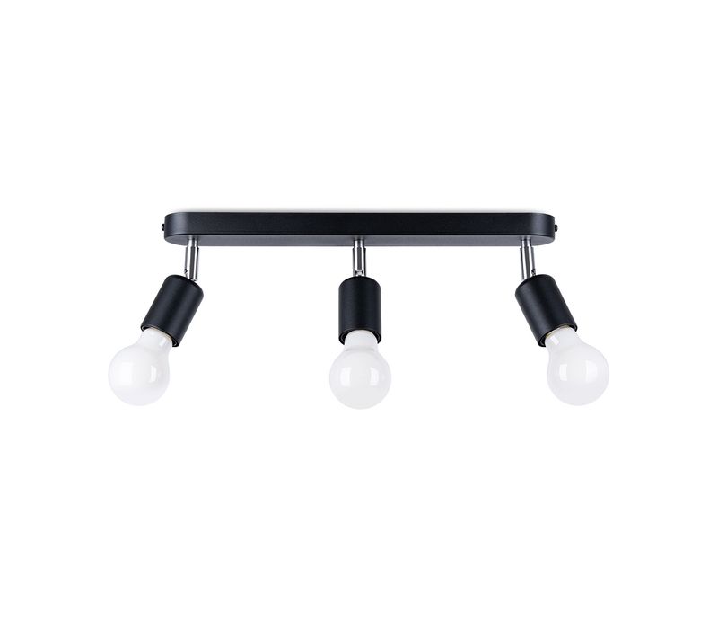 Plafonnier Fornes 3 Noir