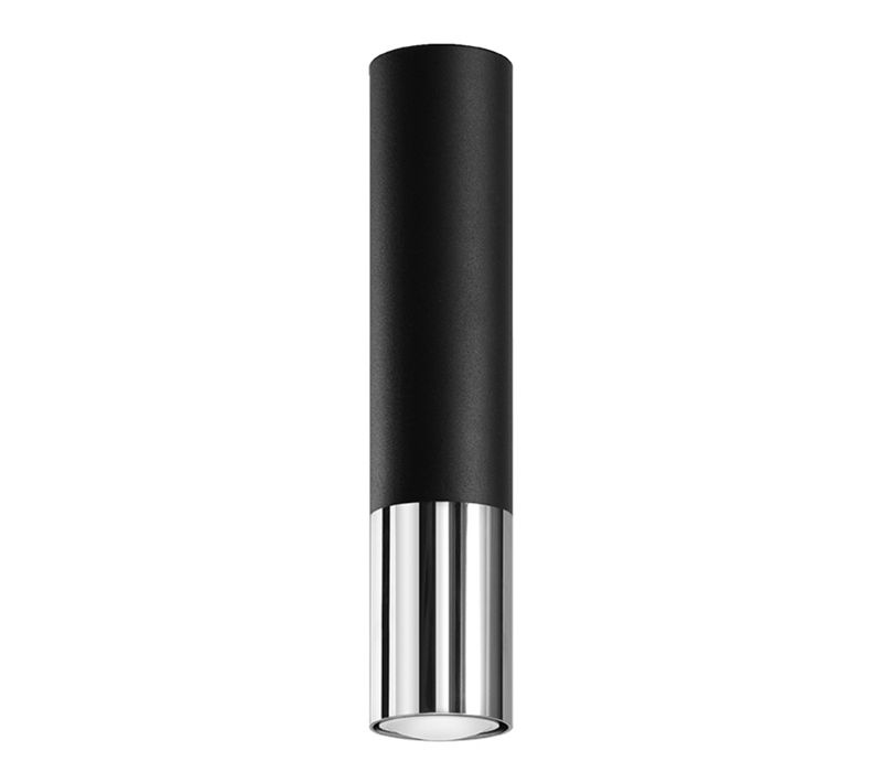 Plafonnier Loopez Noir/chrome