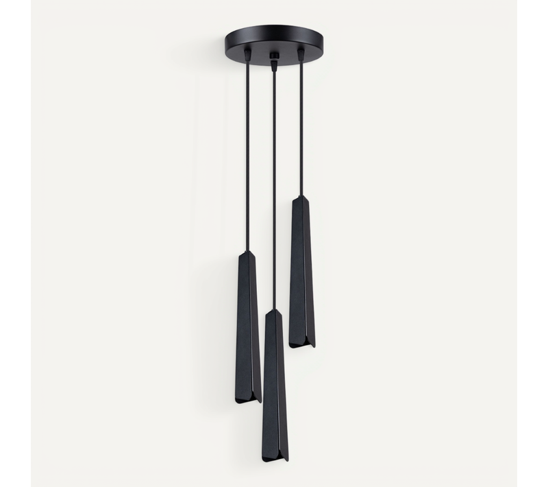 Lampe Suspendue Prysm 3p Noir