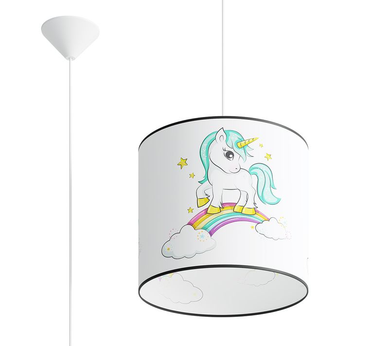 Suspension Pvc Multicolore E27 1 Licorne 30