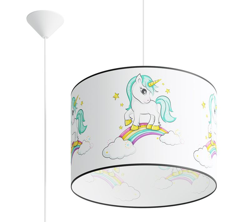 Suspension Pvc Multicolore E27 1 Licorne 40