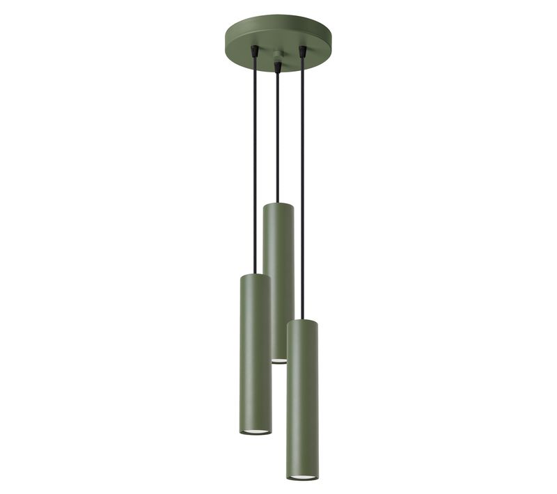 Lampe Pendante Lagos 3p Vert Olive