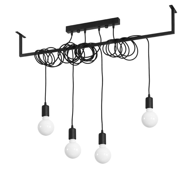 Lustre Salamanca 4 Noir