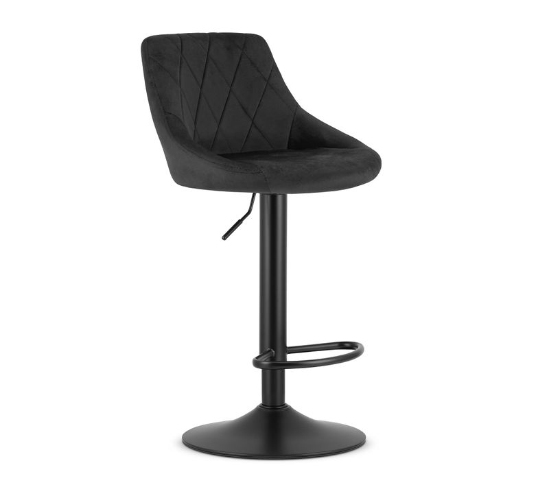 Hoker Kast - Velours Noir/base Noire 49x35x47