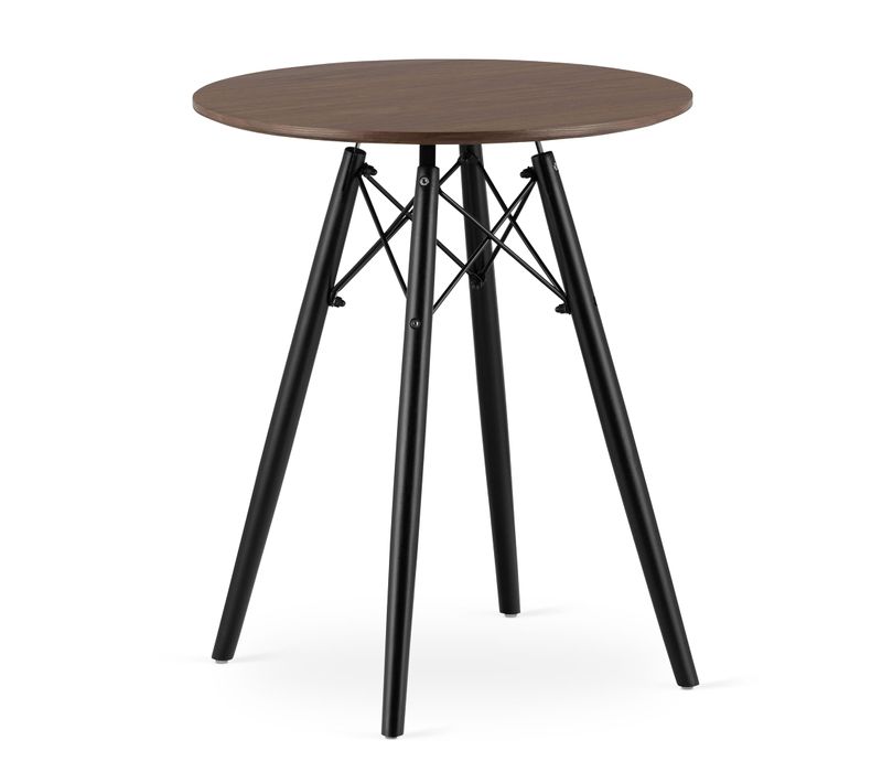 Table Todi Ronde 60 Cm - Frêne Foncé 69x72x9