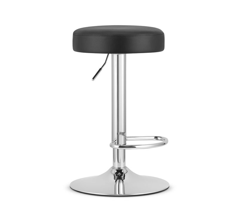 Hoker Rojst - Similicuir Noir/base Chromée 49x35x47