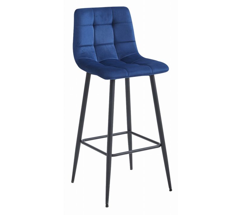 Hoker Arceto - Velours Bleu Marine / Pieds Noirs X 1 60x55x60