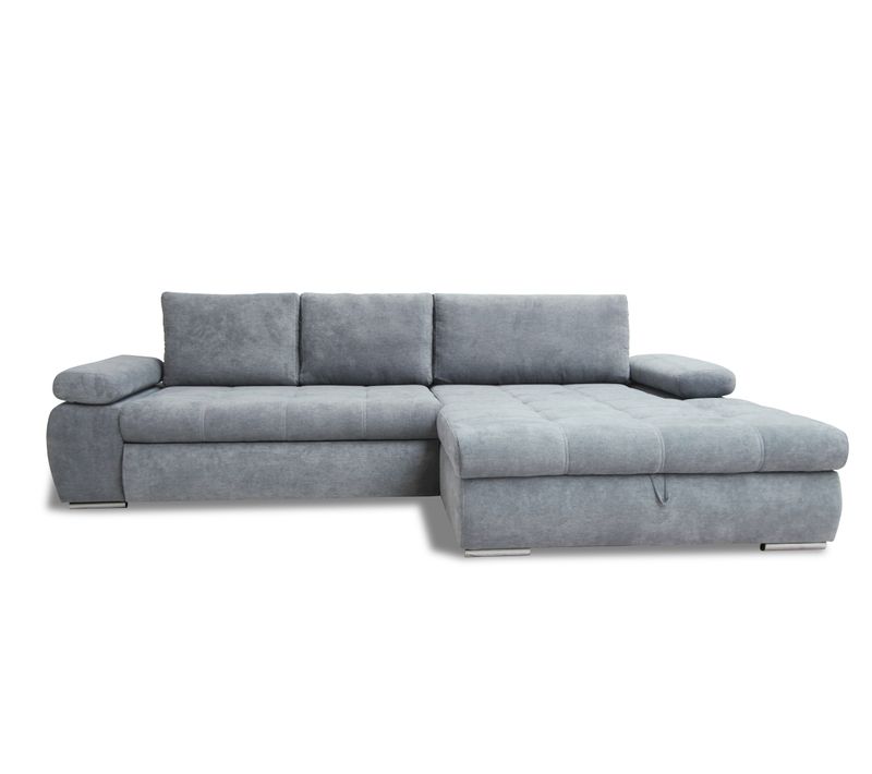 Canapé d'angle convertible méridienne gauche ARGOS tissu aston 16 gray