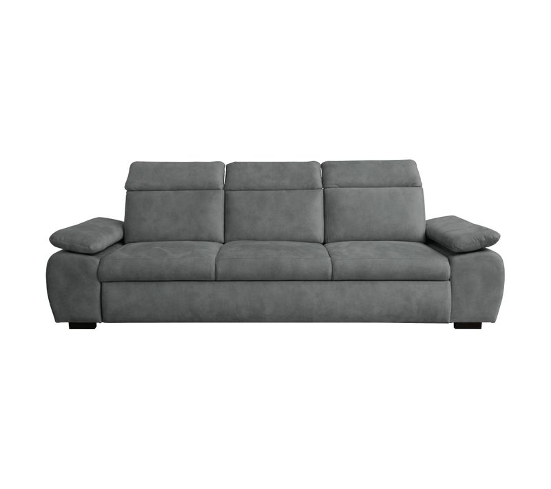 Canapé convertible 3 places COLBY coloris anthracite