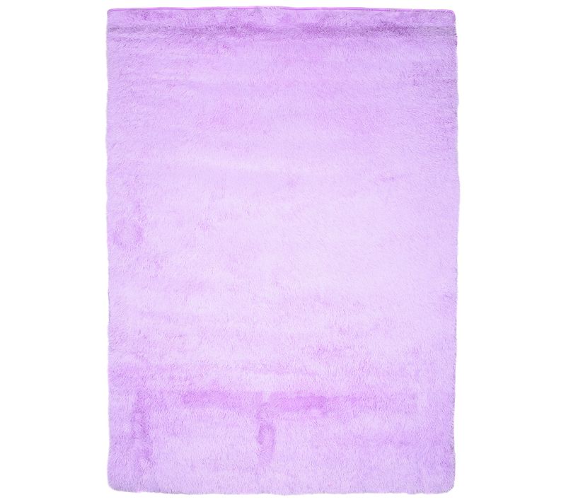 Tapis Salon Chambre Antidérapant Bébé Violet Uni Shaggy Super Doux Doux 120x170 cm