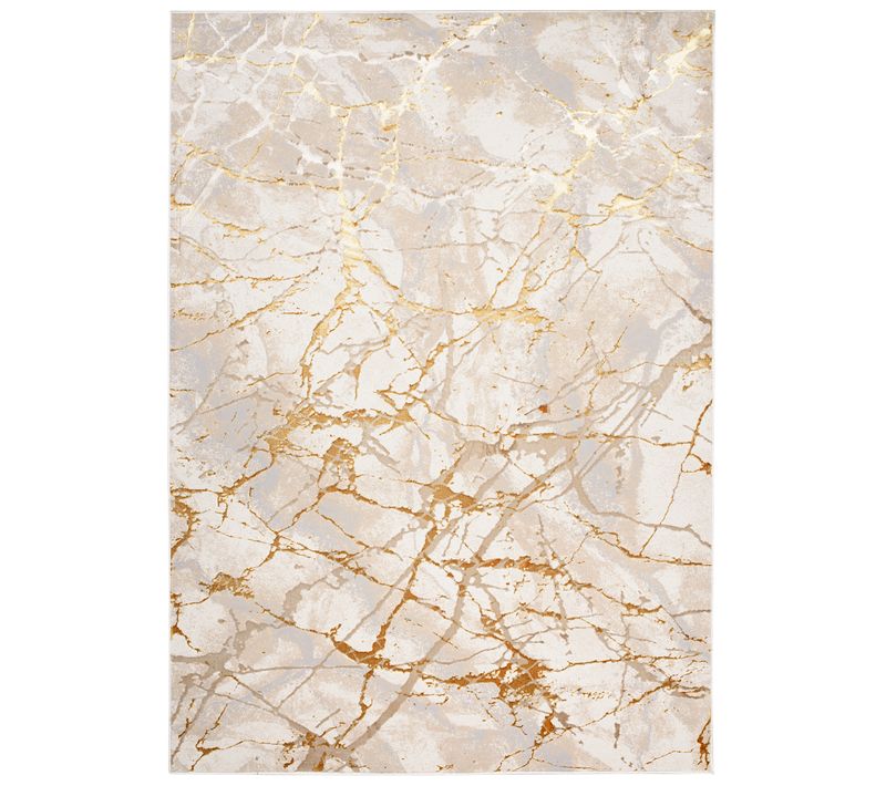 Tapis Salon Or Beige Crème Gris Abstrait Doux 160 X 230 Cm