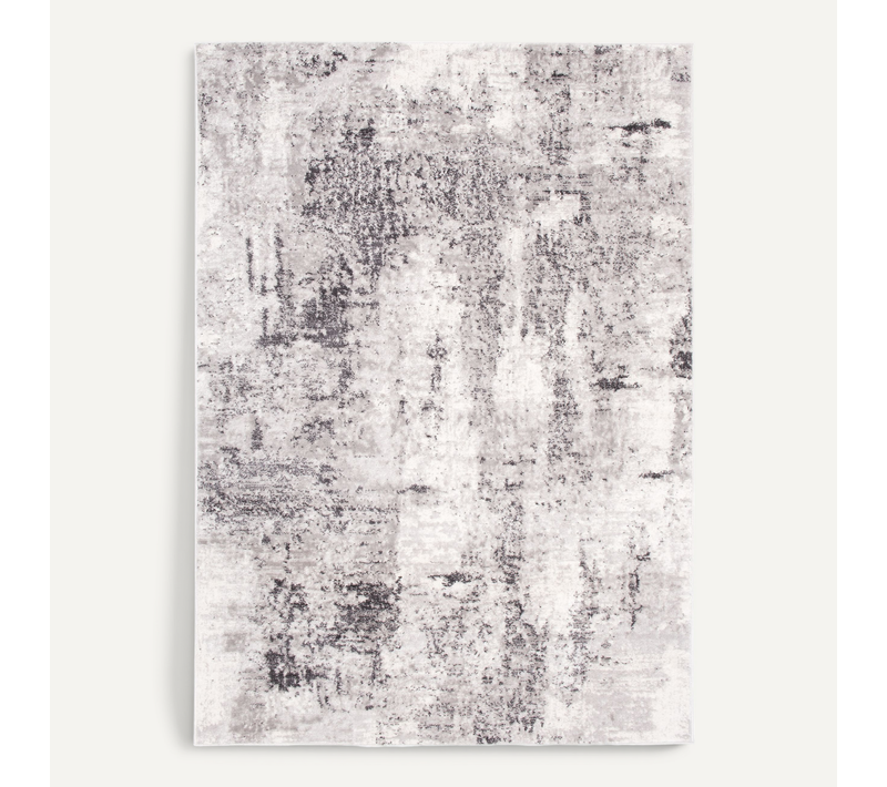 Tapis De Salon Chambre Moderne Gris Clair Crème Vintage Moucheté Doux Sky 140x200