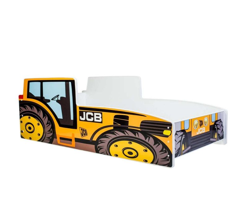 Lit Enfant Tracteur Jaune 160x80 - Confort Et Amusement