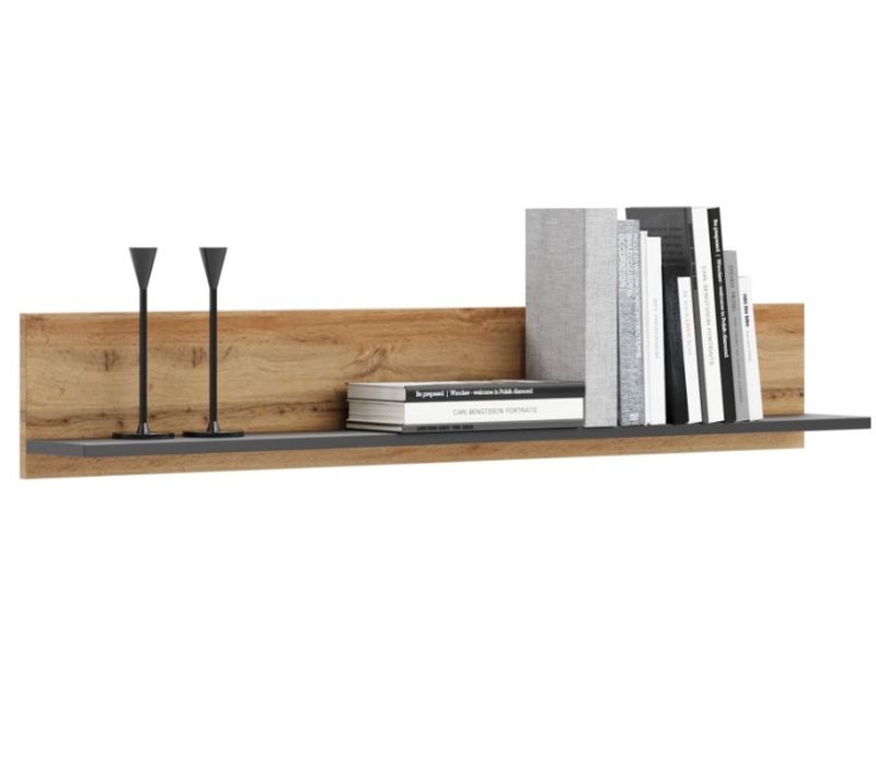 Etagère Murale 100 Cm Grise