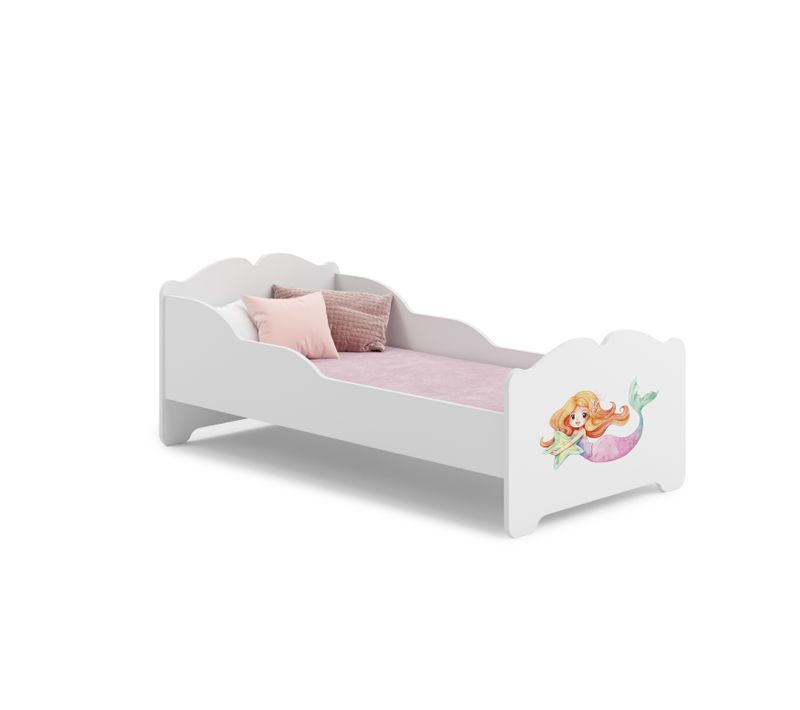 Lit Enfant + Matelas 140x70 Avec Graphisme Enfant
