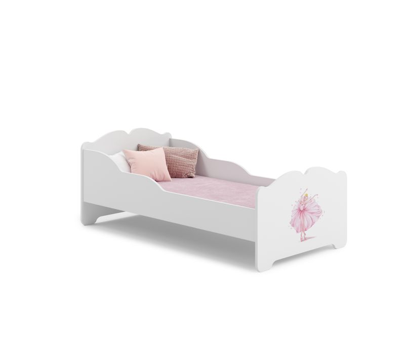 Lit Enfant + Matelas 140x70 Avec Graphisme Enfant