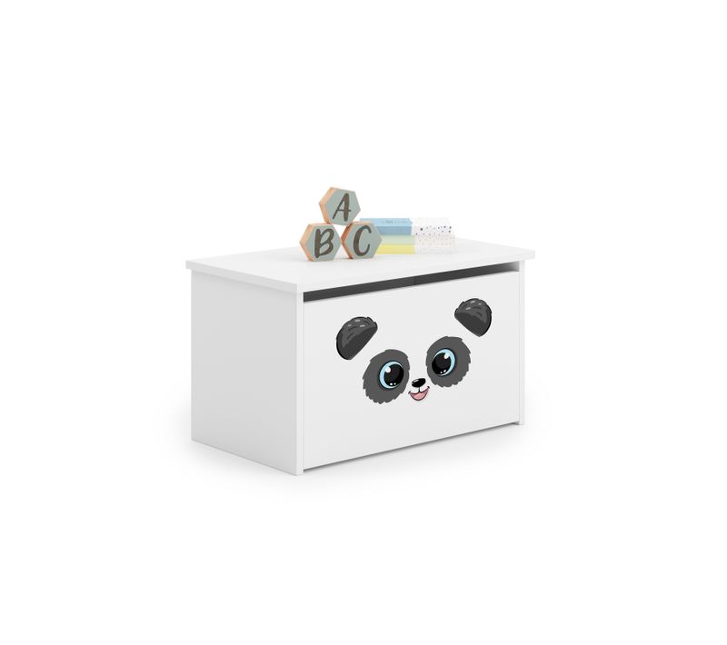 Coffre À Jouets "daria" / Conteneur De Jouets Blanc