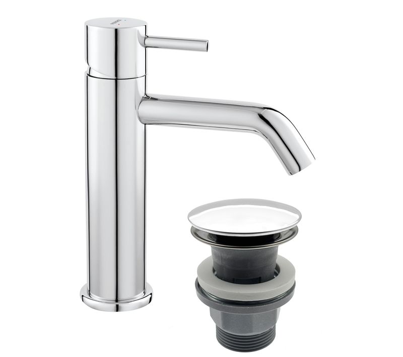 Ciriculus Robinet Mitigeur Chrome Brillant + Bonde