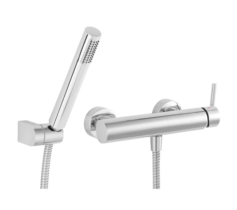 Ciriculus Robinet Mitigeur De Douche + Douchette à Main Chrome Brillant